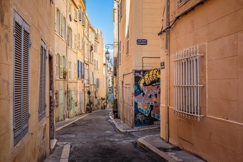 Appartement 5*, Climatise, Avec Terrasse Au Quartier Le Panier Marselha Exterior foto