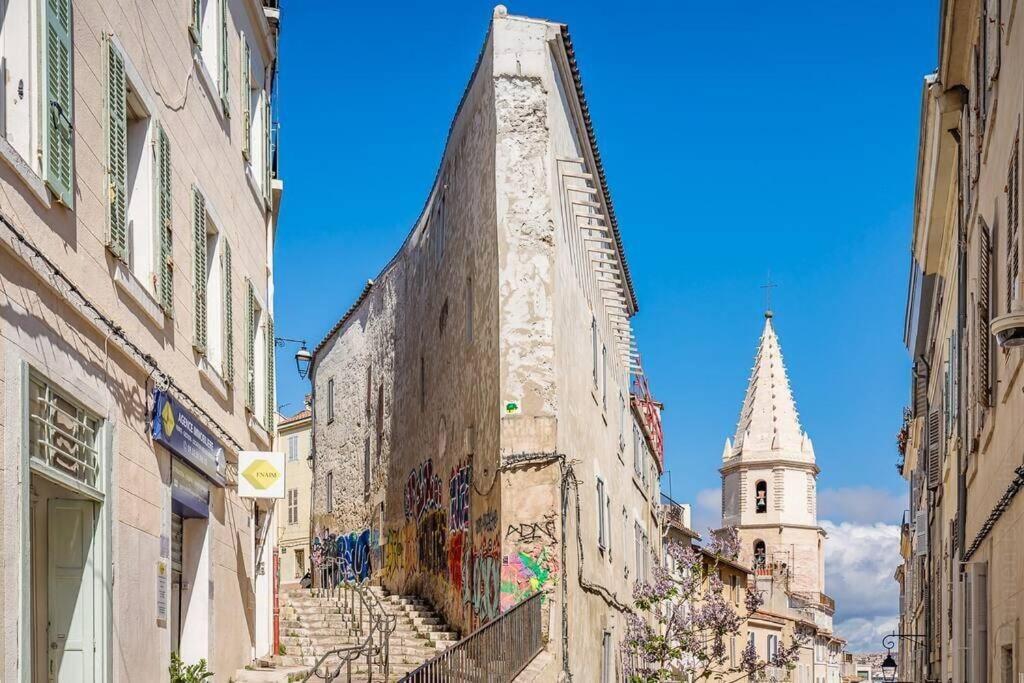 Appartement 5*, Climatise, Avec Terrasse Au Quartier Le Panier Marselha Exterior foto